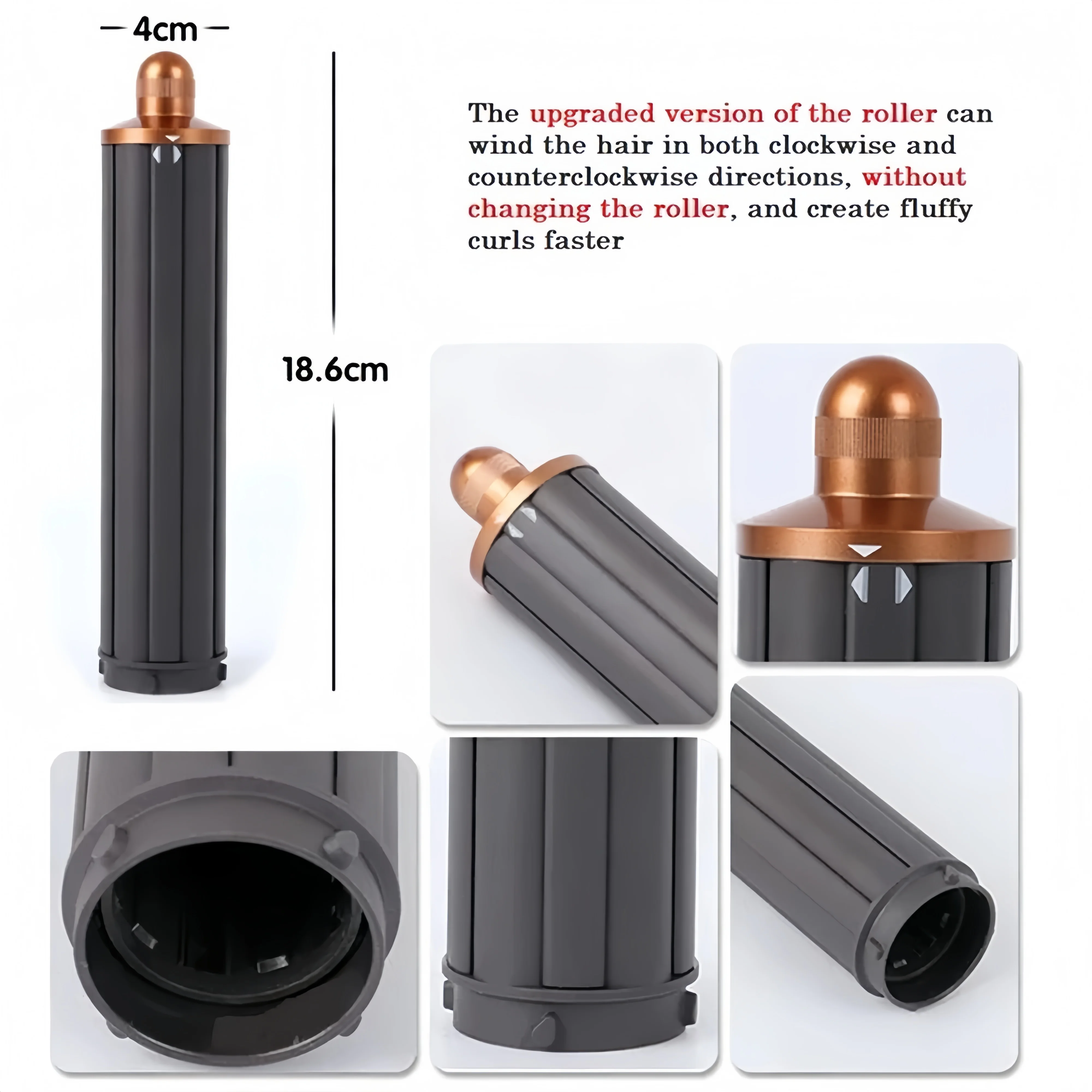 Wałki do stylizacji włosów Airwrap, 40 mm, do długich włosów, akcesoria do automatycznego kręcenia włosów do Airwrap Styler HS01 HS05