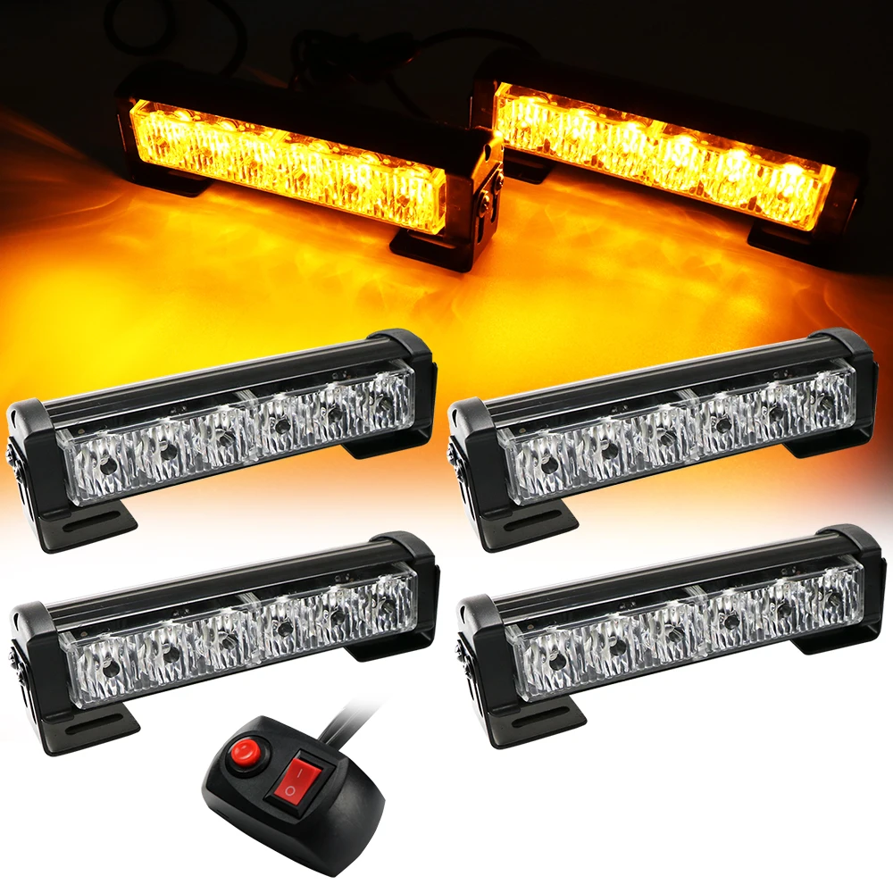 

Светодиодный сигнал дорожного движения, аварийное предупреждение, мигающий свет, полицейский автомобиль, стробоскопы, передняя решетка, вспышка, лампа