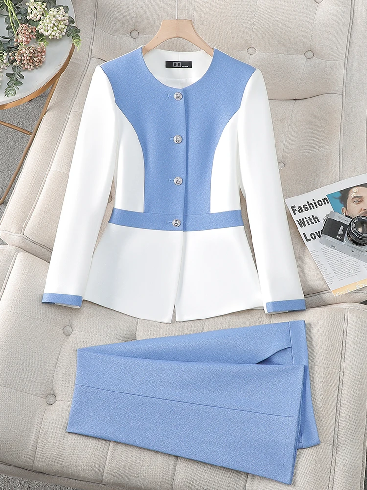 New Formal for Women Jacket Trouser Female Business Work Wear 2 Piece Set Fashion Ladies Blazer and Pant Suit костюм женский2026