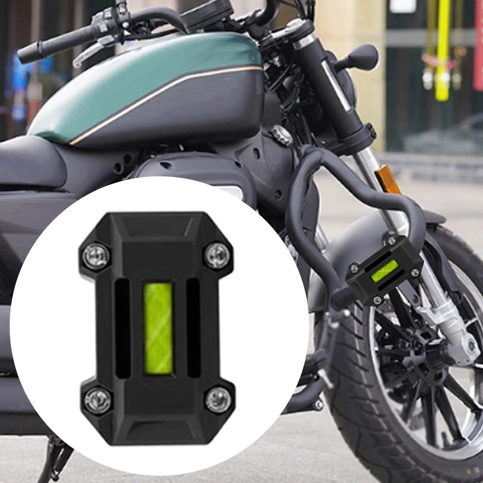Engine Bumper Block Reflective ABS Motorcycle Protective Arc Anti Scratch Guard for Electric Bike and Scooter Use