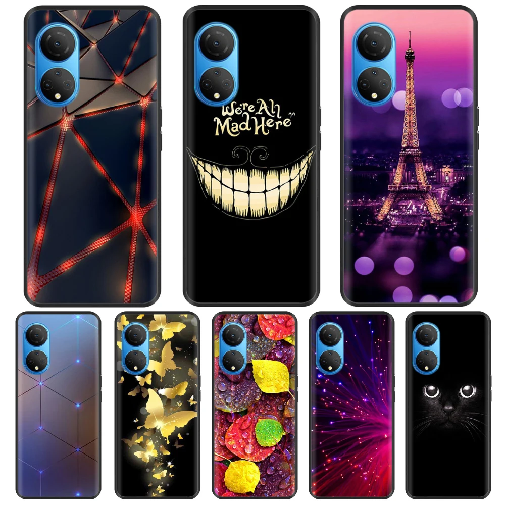 For Honor X7 2022 Case Cute Ainimal Soft Silicone Phone Back Cover for Huawei Honor X7 CMA-LX2 Cases TPU HonorX7 Fundas Coque