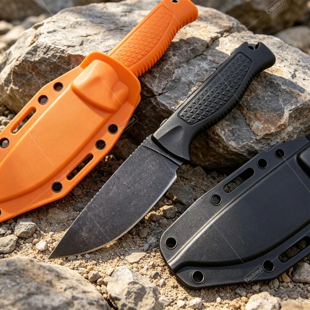 Lightweight CPM-S30V 15006 Straight Knife with K Sheath - EDC Hiking Adventure Cutting Tools Outdoor Fishing Multi-Purpose Knife