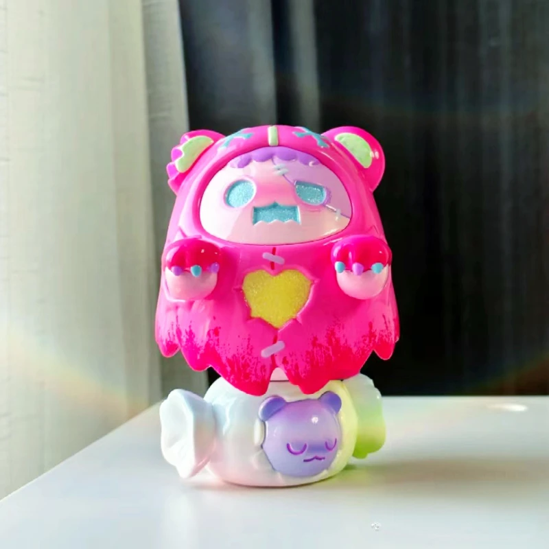 لعبة ShinWoo-Ghost Bear خدعة أو حلوى الشكل الوردي ، دمية جميلة جدا ، ديكور حفلة عيد الميلاد ، لعبة مصمم ، ديكور فني