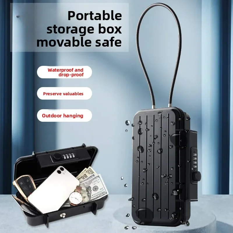 

Outdoor Travel Waterproof Password Basketball Court Trip Mobile Phone Watch Item Fuse Box Four-digit Password Portable Lock