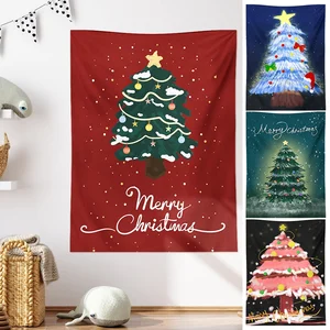Santa Claus Wall Tapestry, Weihnachtshintergrund, Weihnachtswandplakat, Heimdekoration, Neujahrsfoto -Requisiten, 2025 10 Hauptverkaufs -Weihnachtskauderwelch - №8