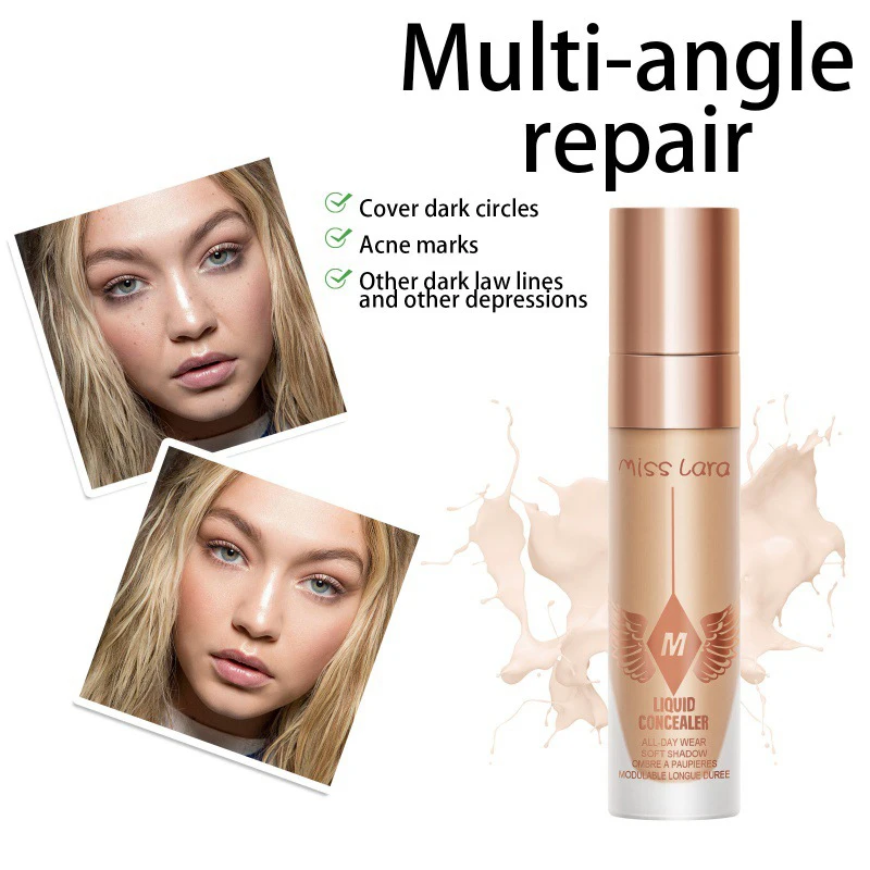 3-color Liquid Concealer Matte High Coverage Waterproof Oil Control Moisturizing Long-lasting Silky Non Drying Facial Makeup