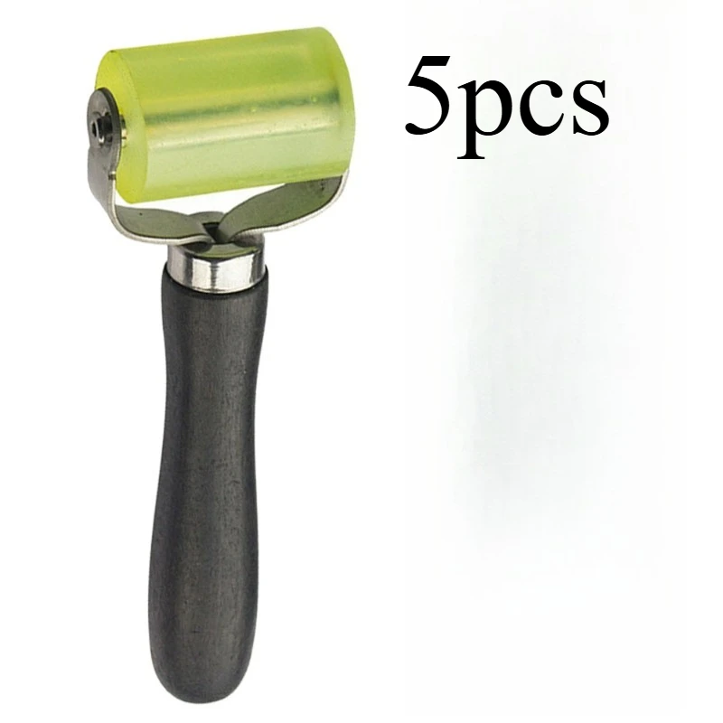 5pcs Car Audio Sound Insulation Roller Modification Tool, Push Wheel, Shock Absorber Plate Construction Roller Tool