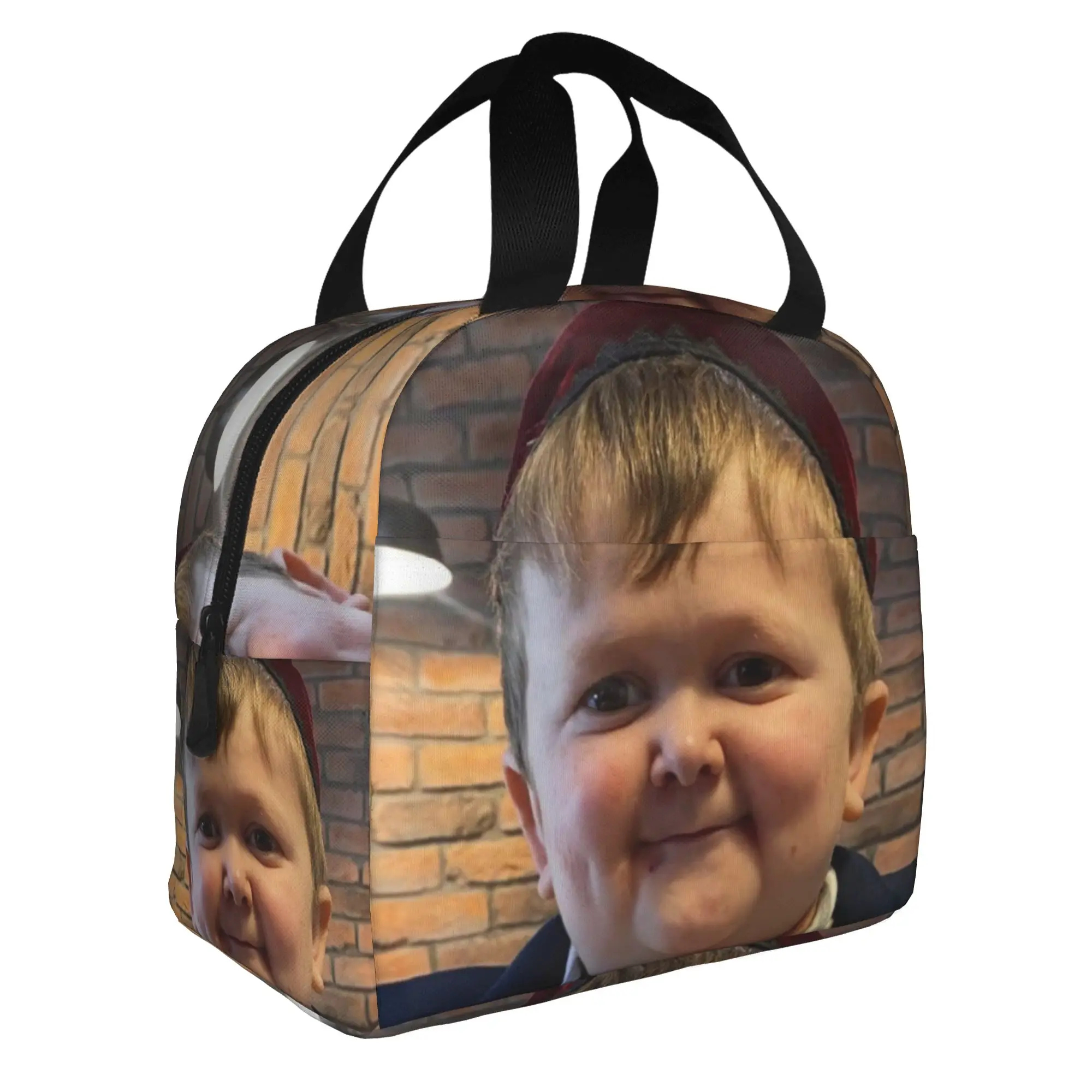 Hasbulla Magomedov Thermal Insulated Lunch Bag Funny Hasbullah Smile Portable Lunch Container for Work School Storage Food Box