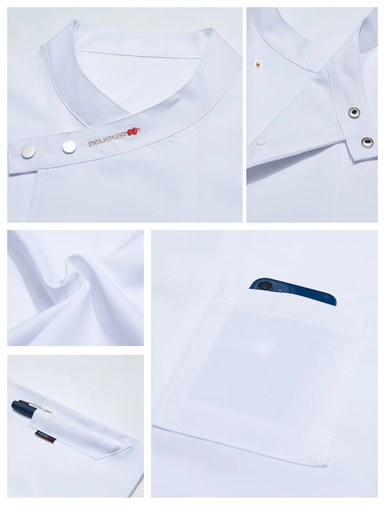 Hotel Restaurant Koken Uniform Kantine Bakken Gebak Baker Jas Keuken Chef T-shirt Catering Koksjas Cafe Ober Overalls