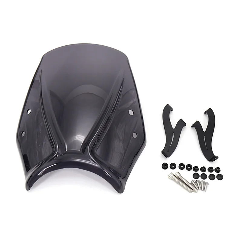 Motorcycle Windshield Wind Deflector Windscreen Fairing Baffle Cover for Trident 660 Trident660 2021 2022(Smoke