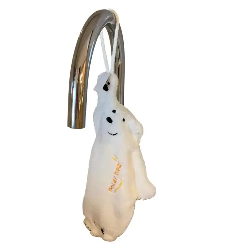 Super Saugfähiges Eisbär-Handtuch ​ Hängendes Küchentuch mit Korallen-Design, dickes Cartoon-Handtuch – Detail 6