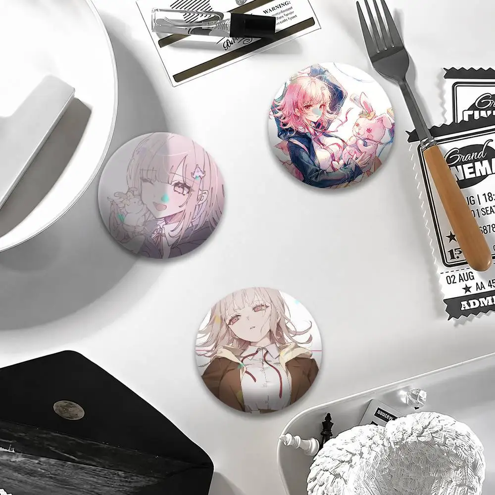 C-Chiaki N-Nanami Button Pins Backpack Clothing Decor Brooch Badge Jewelry Gifts for Kids
