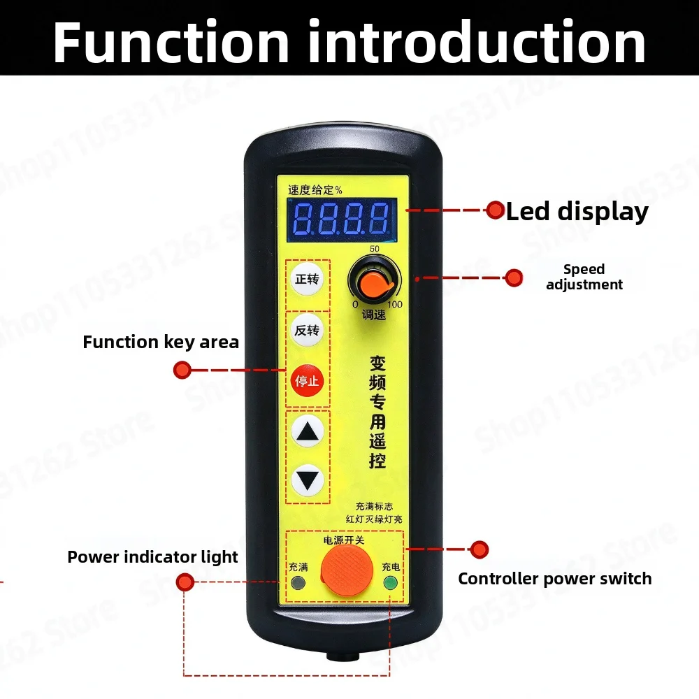 Inverter Wireless Remote Control Speed Controller Analog Remote Switch Industrial Roller Frame Wire Saw Welding Machine Special