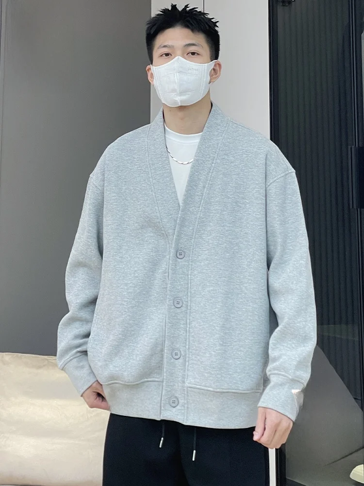 

PaulFrank M Knitted Open Cardigan Sweater Large Mouth Monkey Casual Outerwear oulder Drop Sle Autumn New High Sensatio...