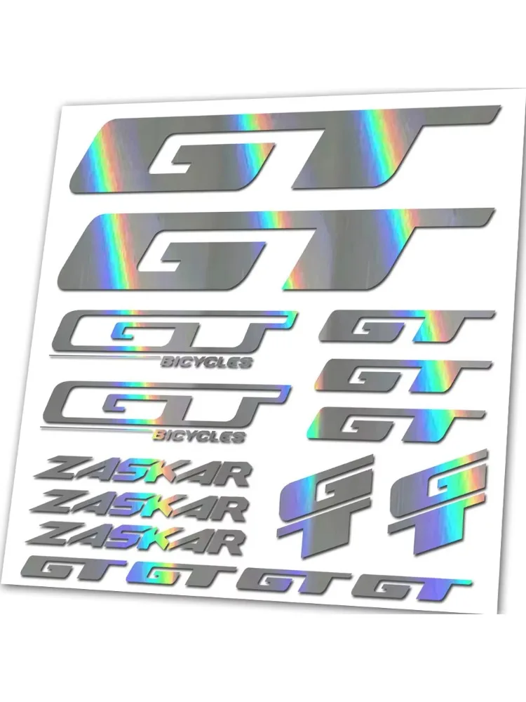 AliExpress For GT ZASKAR Bike Bicycle Cycling Vinyl Die-Cut Graphics Decals / Stickers Set - MTB BMX Road