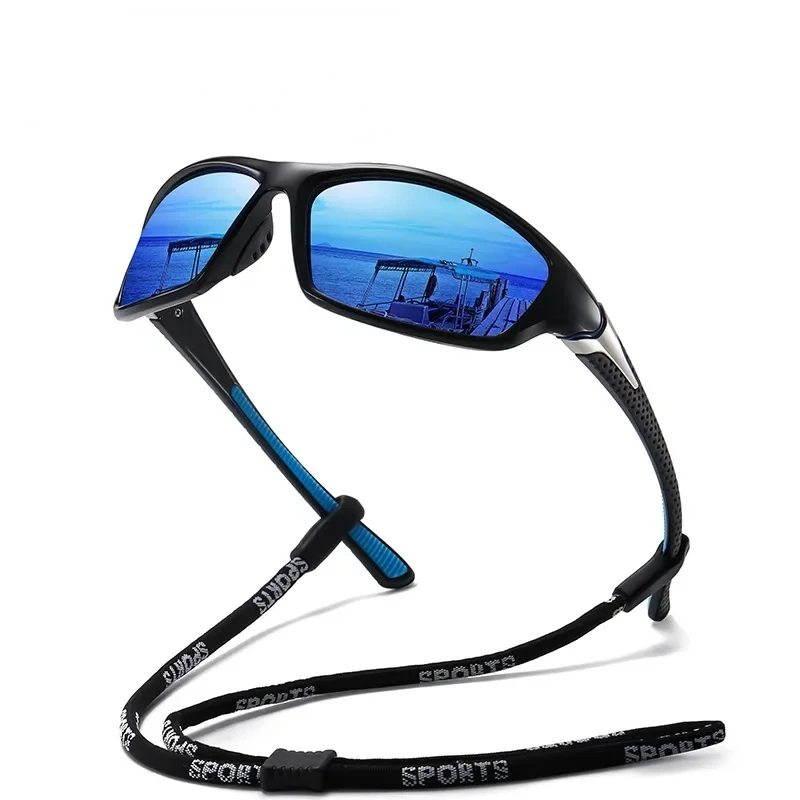 new polarized fashion sunglasses color change mens and womens sports sunglasses riding night vision glasses White sunglasses men