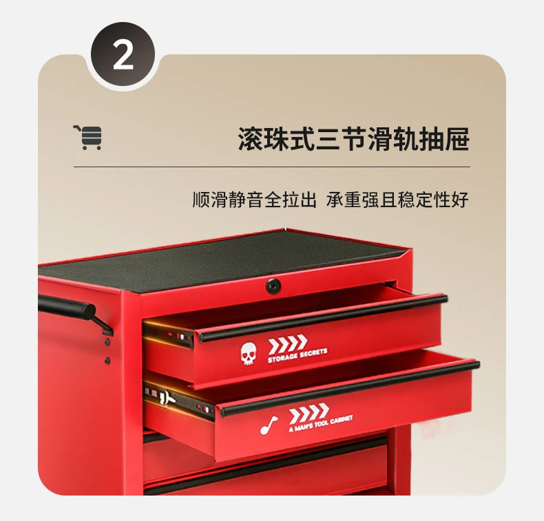 กล่องเครื่องมือซ่อมรถยนต์เคลื่อนที่สําหรับรถเข็นเก็บของช่องใส่เครื่องมือรถเข็น