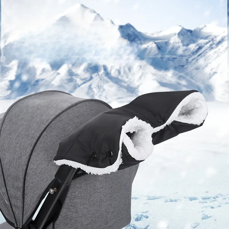 

Universal Winter Warm Stroller Gloves Wind and Waterproof Newborn Baby Push Chair Glove Baby Stroller Accessories