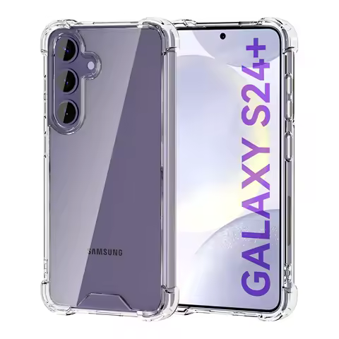 Shockproof Clear Silicone Case For Samsung Galaxy S8 S9 Plus S10 Lite E S20 S21 FE S22 Samsung S23 Ultra S24 Soft TPU Capa Cover