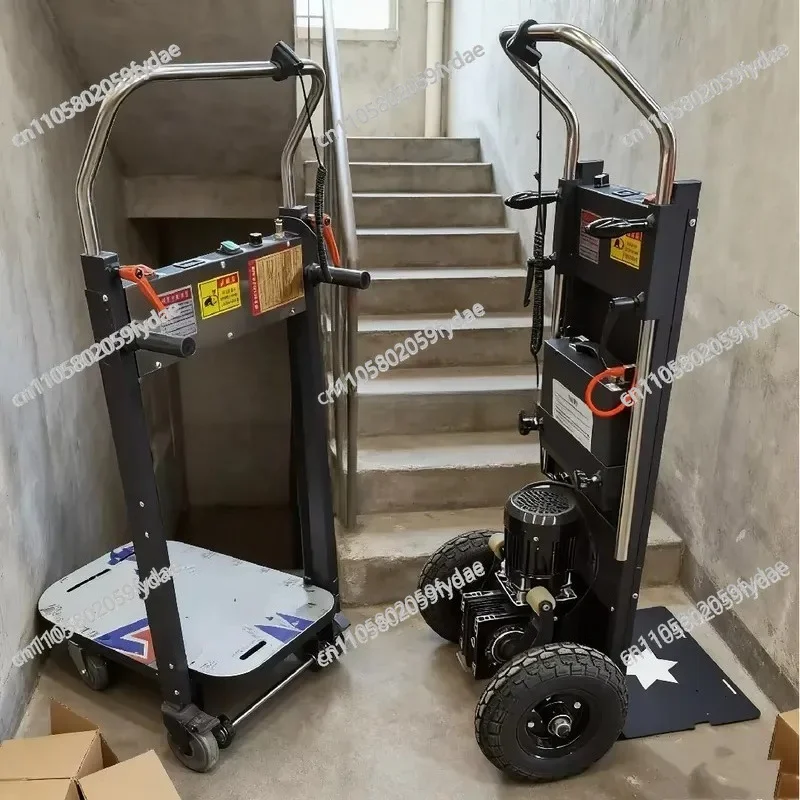Climbing Trolley 300 Kg Load-bearing, Wooden Plate Aluminum Platform Trolley for Tool Cargo Transportation