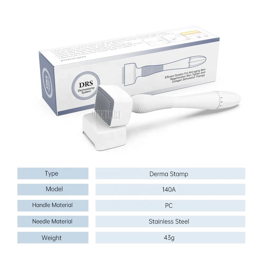 Derma Stamp Roller Original DRS140A Adjust Needle Microneedle Massage Dermaroller Stretch Mark Removal Hair Loss&Cellulite