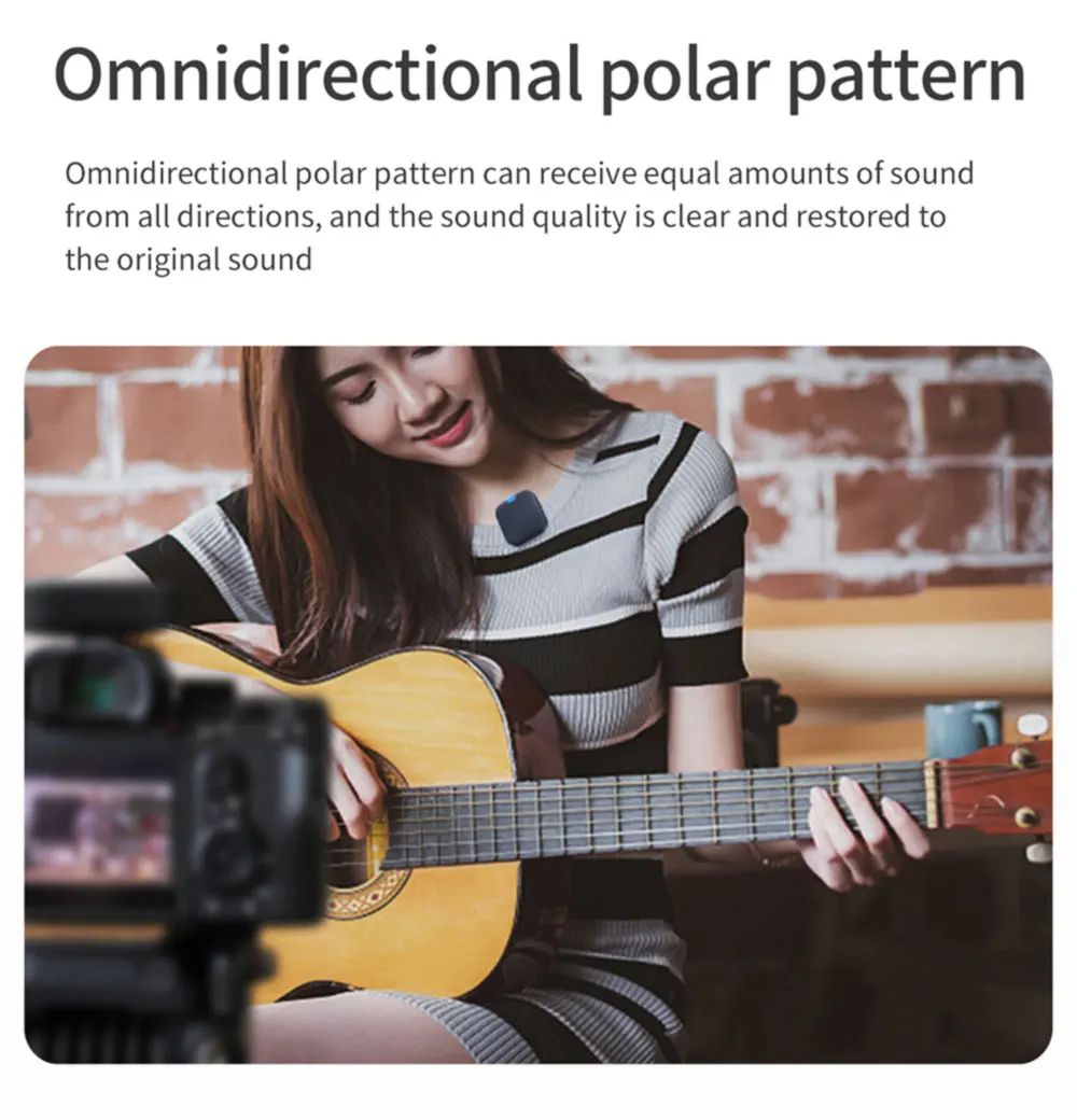 Studio Wireless Lavalier Microphones 150m Range for Camera Phone Video Streaming Vlog Interview Noise Cancellation Mic with Clip