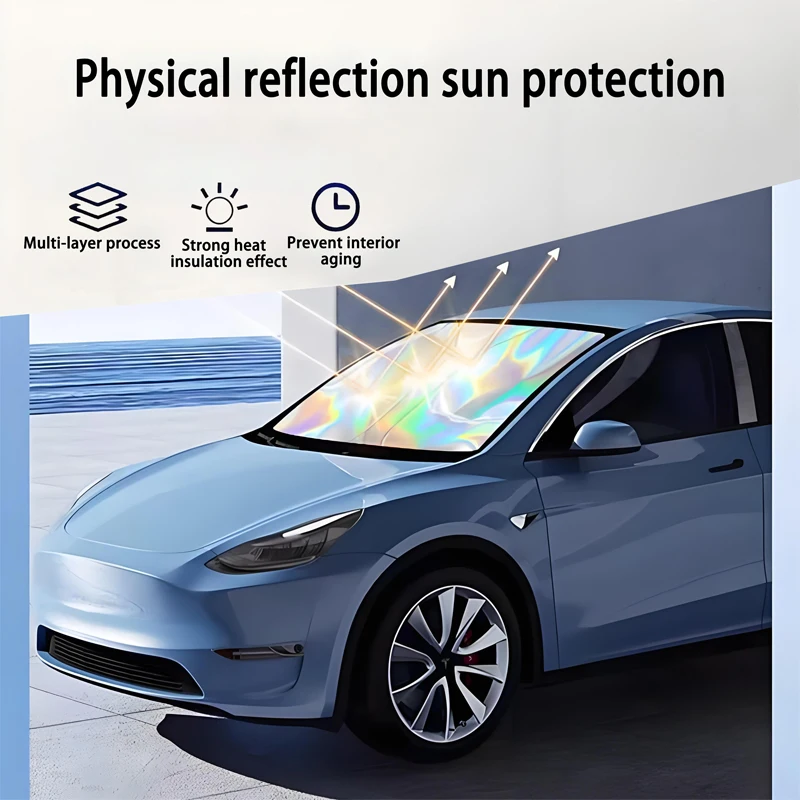 مظلة السيارة لـ BYD Seal EK 2022 2023 2024 2025 الزجاج الأمامي واقي من الشمس غطاء مضاد للأشعة فوق البنفسجية ملحقات الحماية #4