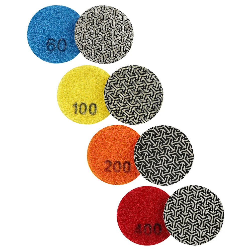 

50 мм 2-дюймовая гальваническая наждачная сухая полировальная подушечка для гранита, мрамора, шлифовальный диск, шлифовальная машина, аксессуары для электроинструментов