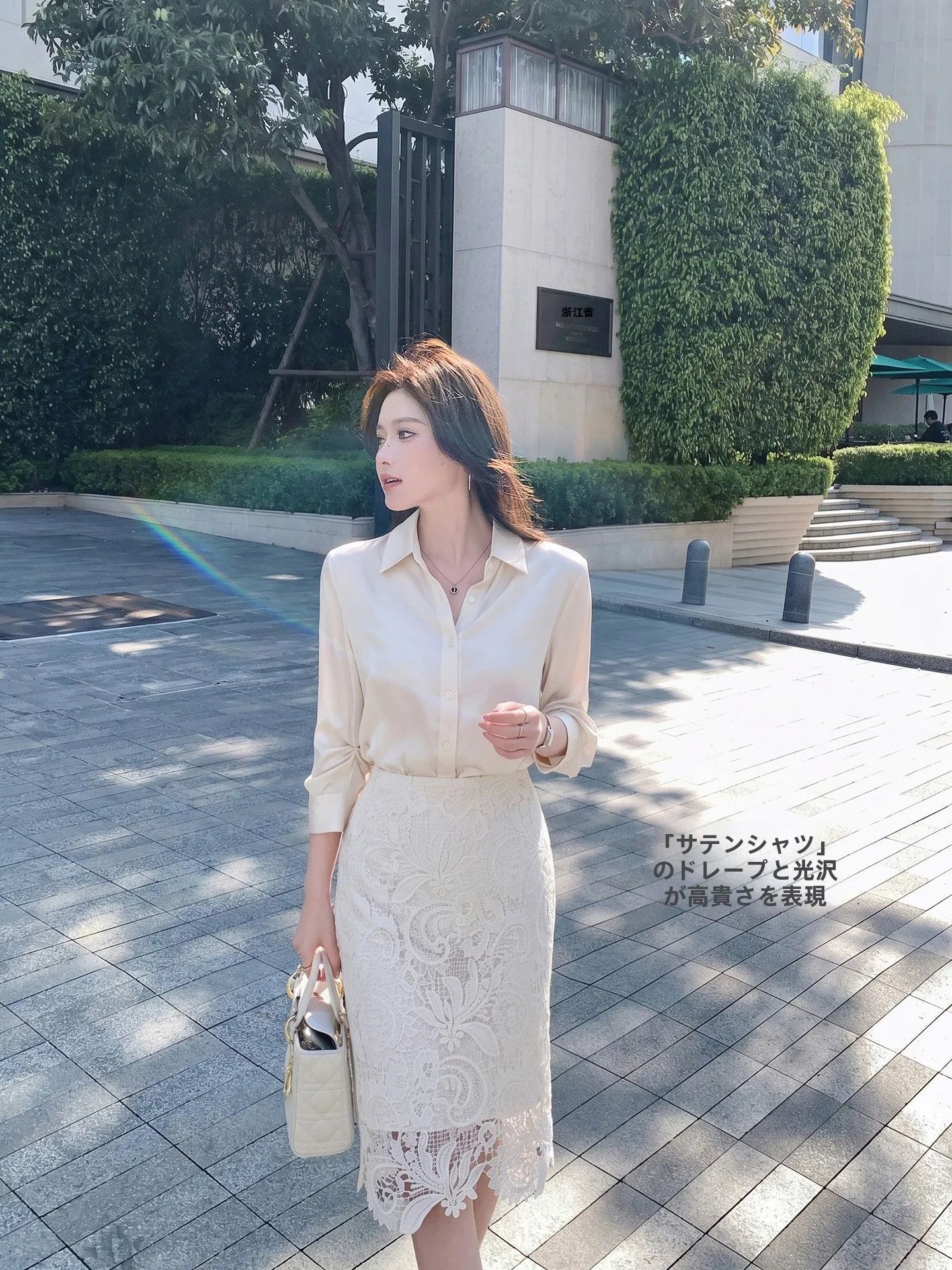 

Ms.Daoge Women's Satin irt Draped Svel Top Commute Sle Polyester Fiber Pure Color Knitted Slim Fit Casual irt
