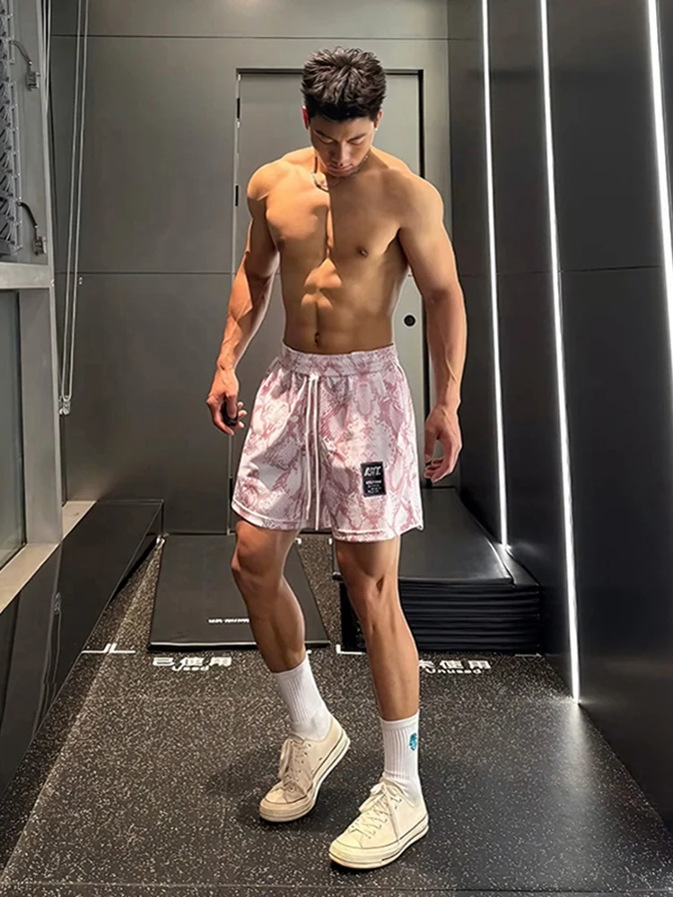 

Летние мужские баскетбольные шорты в американском стиле, для фитнеса и тренировок на открытом воздухе, спортивные шорты длиной до колена