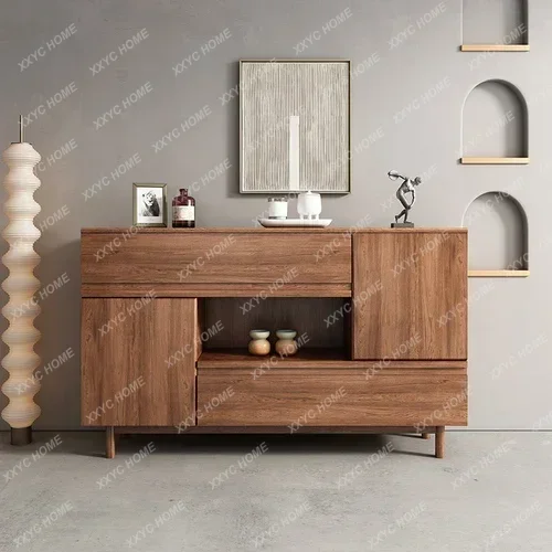 Modern Minimalist Sideboard Cabinet  Tea Cabinet Living Room Integrated Wall Storage Hallway Storage Cabinet
