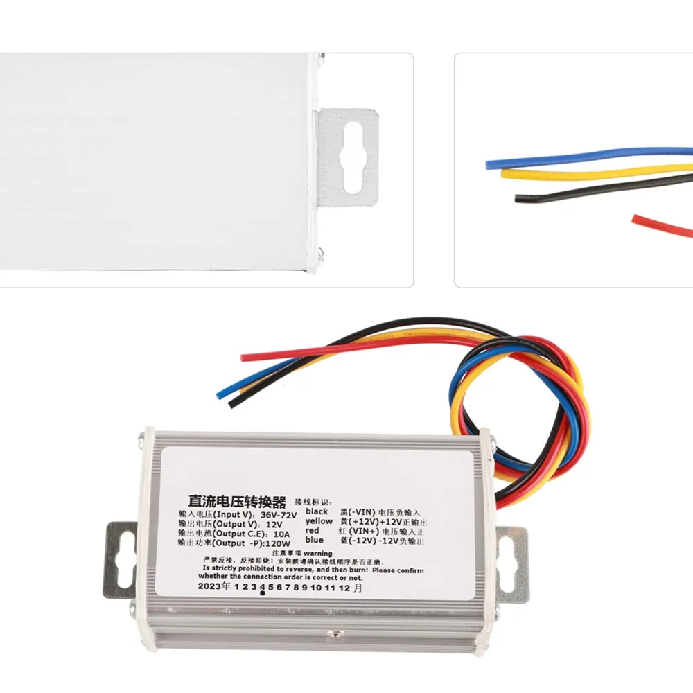36V-72V Input DC Converter 10A Current 120W Power Power Converters 12V Output Step Down Design DC Converter Speed Controller