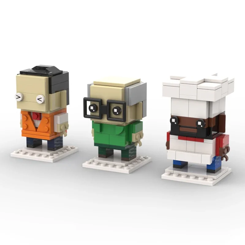 

312PCS MOC South Park Brickheadz 3 Modular DIY Educational Modle Building Blocks Assembly Toys for Kids Birthday Gift