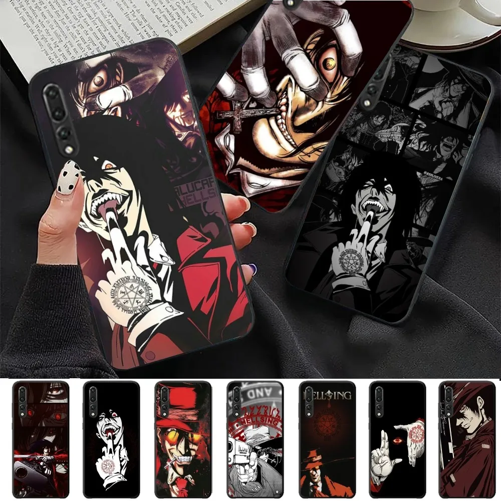 Alucard Hellsing Anime Phone Case For Huawei P 8 9 10 20 30 40 50 Pro Lite Psmart Honor 10 lite 70 Mate 20lite