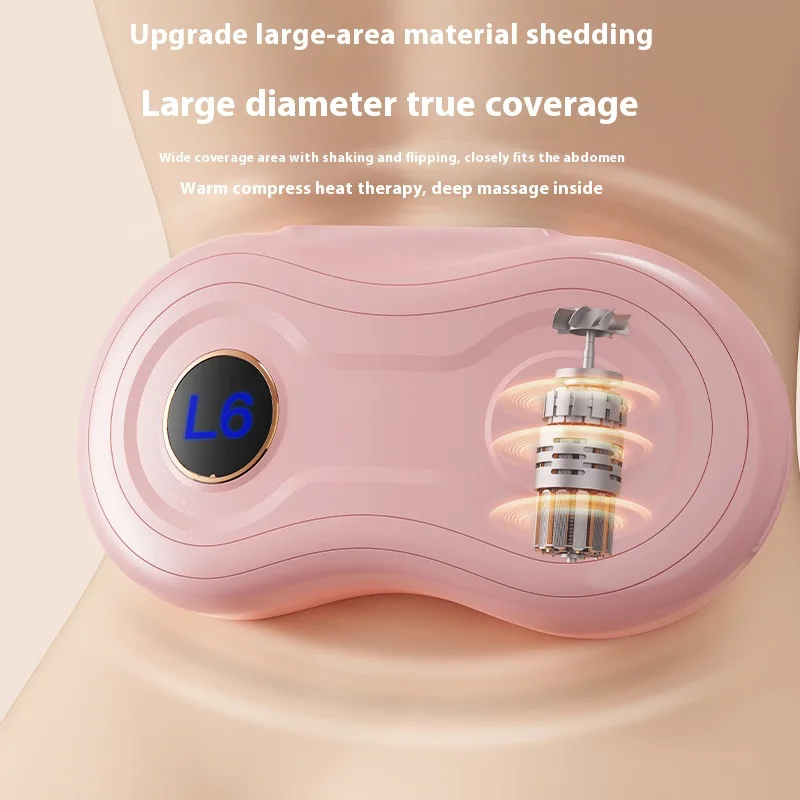 Heated Shaking Massage Belt Abdominal Muscle Relax Portable Fitness Vibration Plate Waist Body Tightening Workout Tool