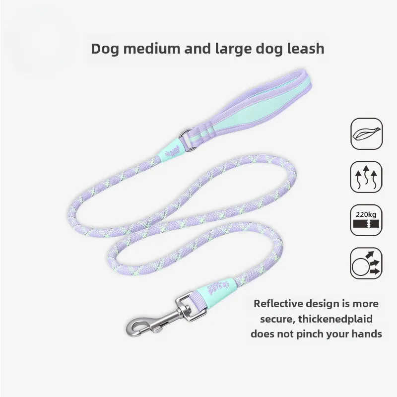 

Dog leash Free Walking dog leash Corgi Labrador medium and large dog leash