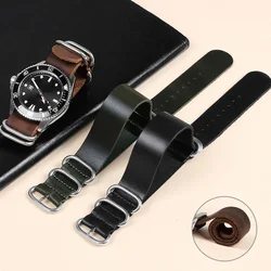 Vintage Leather Watch Strap 18mm 20mm 22mm Soft Watchbands Sport Cowhide Watches Accessories for Men Women Replace Wristband