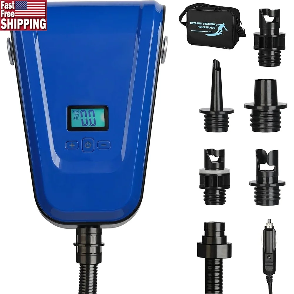 

Электрический SUP-насос DC12V 110 Вт, воздушный насос, 20PSI, надувная доска для серфинга, надувная палатка для каяка, матрас, цифровой дисплей, мульти
