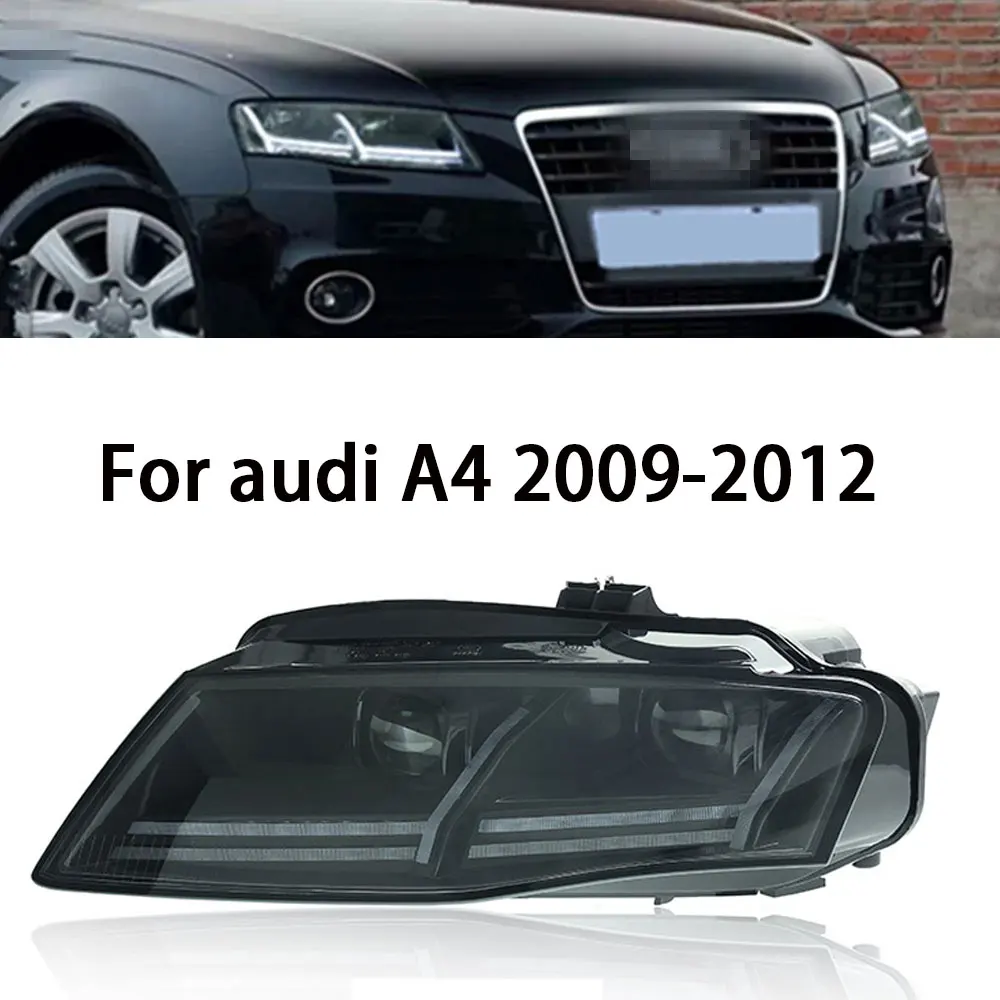 Car HeadLights for Audi A4 LED Headlight 2009 2010 2011 2012 Headlights A4L DRL Turn Signal High Beam Angel Eye Projector Lens