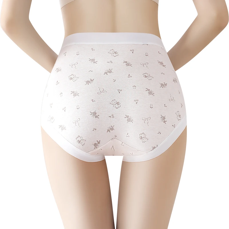 Bragas posparto, calzoncillos de algodón transpirables para mujer, ropa íntima de dibujos animados para mujer, ropa interior de maternidad, bragas para embarazadas, regalos
