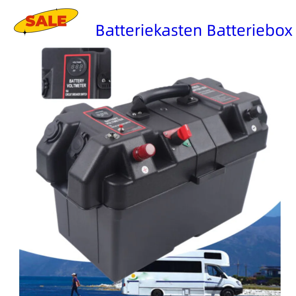 Multifunction Portable Marine Motor Battery Box Dual USB Ports Independent Switch Design Suitable For Small-boat Transom