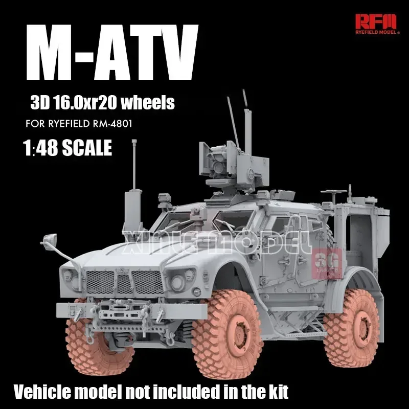 

Ryefield model 1/35 RM-2060 3D printed M-ATV 16.0xr20 wheels （for RM-4801）
