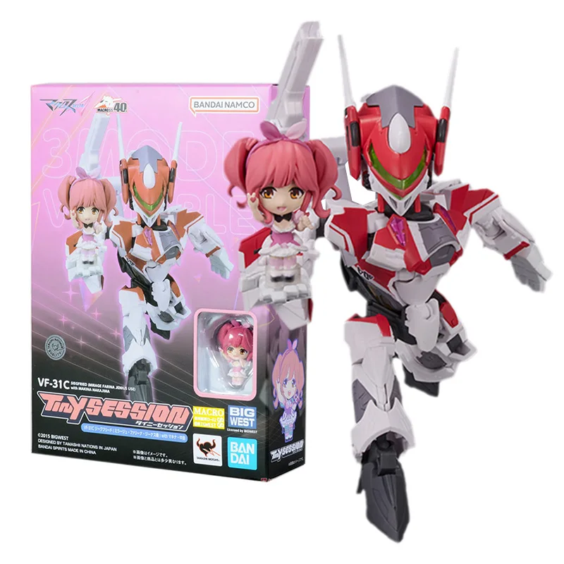 

Bandai Figure Macross Delta Anime Figures Tiny Session VF-31C Makina Nakajima Collection Model Action Figure Toys For Boys