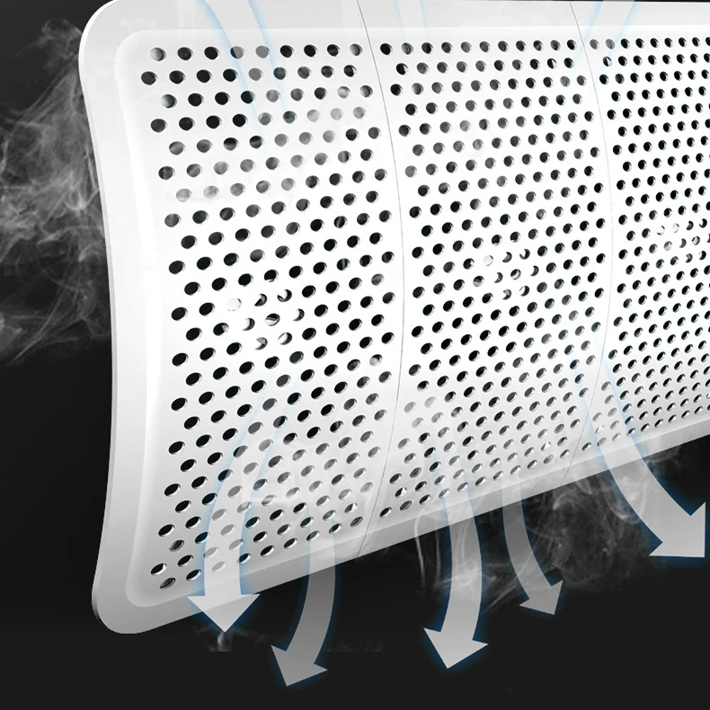 HVAC 시스템을 위한 직접 부는 것을 방지하는 원통형 수직 에어컨 바람막이 조정 가능한 바람 디플렉터 20*90cm