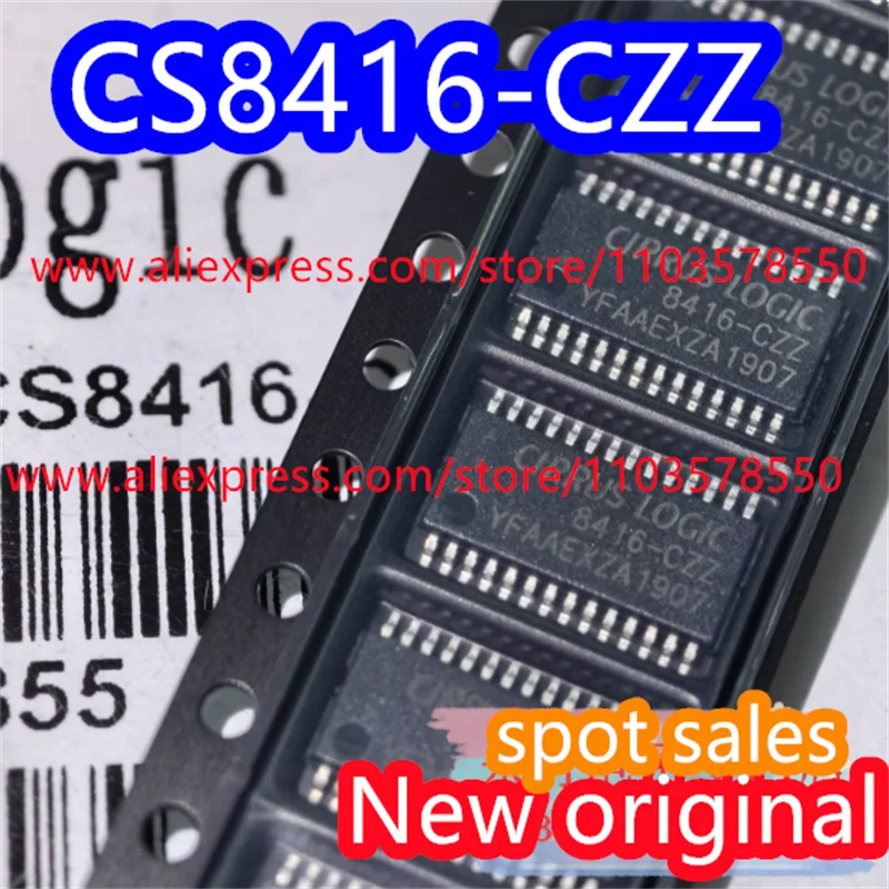 10PCS  Brand new original CS8416-CZZR CS8416 package TSSOP-28 audio processing IC chip 8416-CZZ