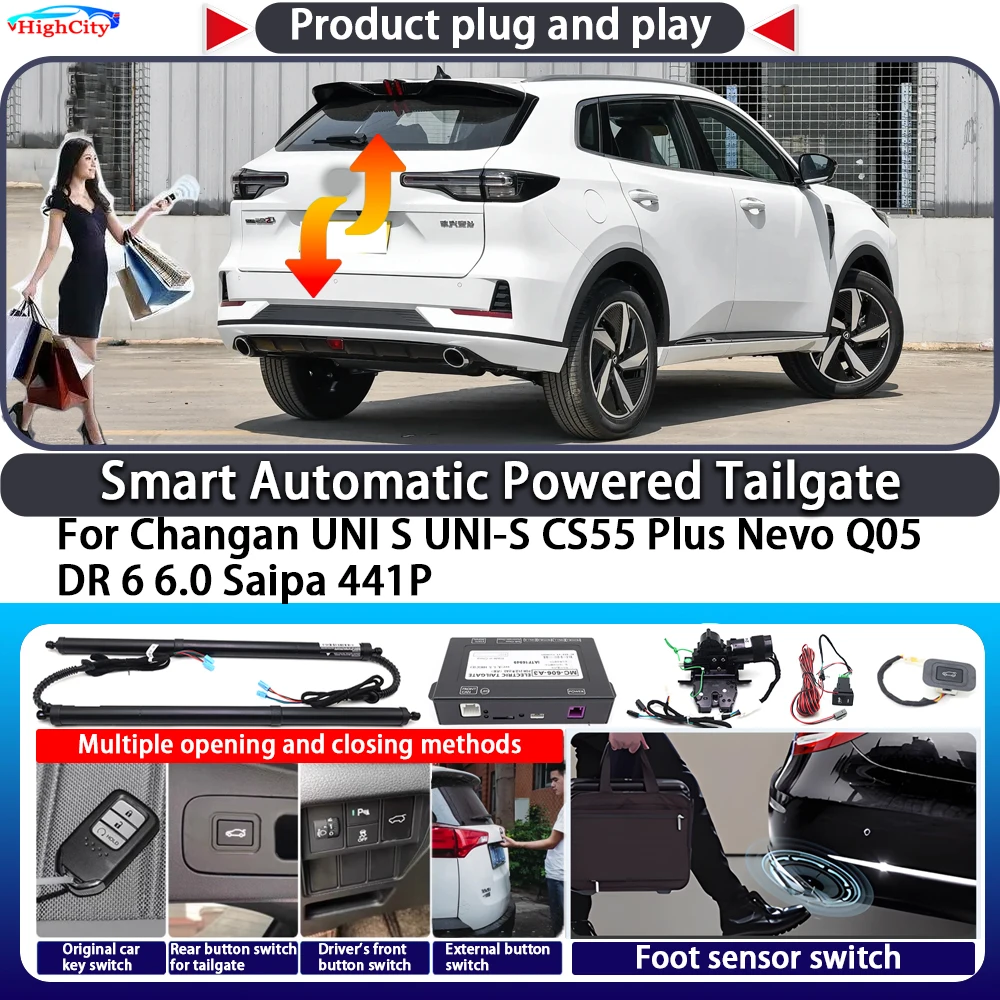 

For Changan UNI S UNI-S CS55 Plus Nevo Q05 DR 6 6.0 Saipa 441P OEM Smart Automatic Powered Tailgate Key Close Kit Power Tailgate