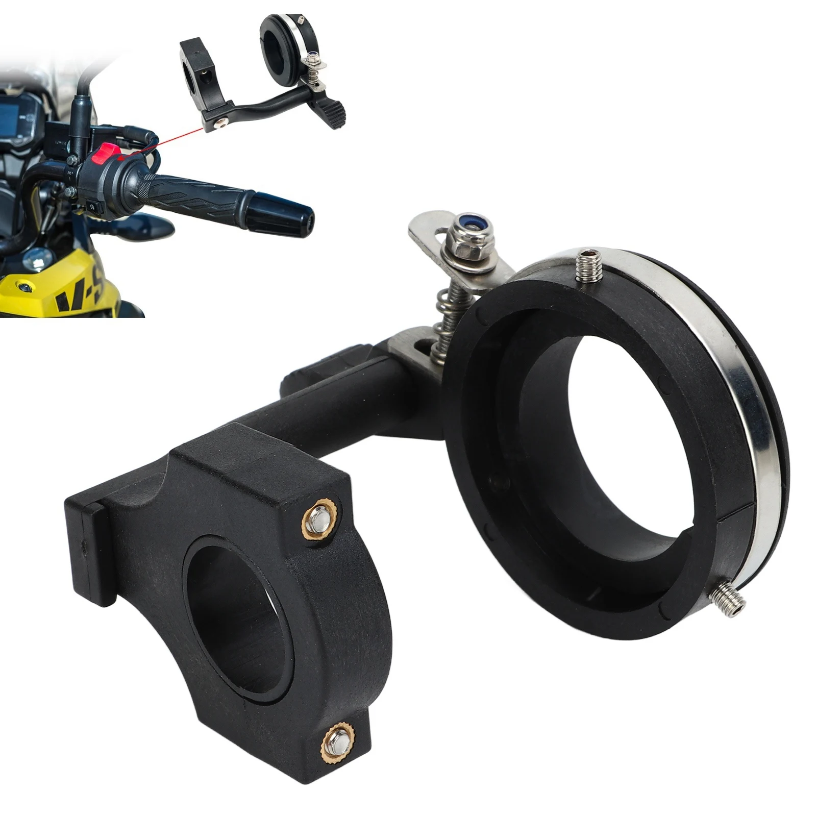دراجة نارية خنق كليب دراجة نارية خنق قفل مساعدة كليب 22 مللي متر المقود ل R1200GS R1250GS خنق قفل مساعدة