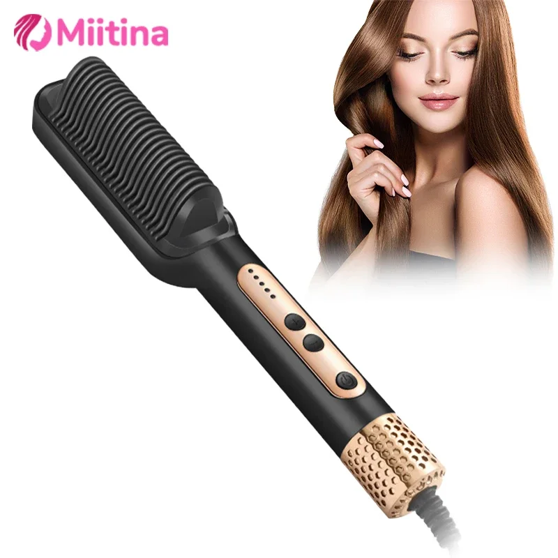 

Newly Upgraded Negative Ion Hair Straightener Mini Hair Straightener Hot Comb Professional Customized Hairs Styling Hairs Brush