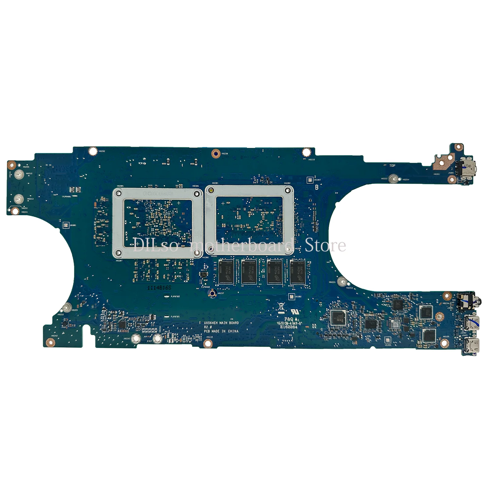 Imagem -03 - Placa-mãe do Portátil para Asus Ux564e Ux564ei Q538ei Q528eh Rx564ei Rx564e I71165g7 Gtx1650 Gtx1650ti 16gb de Ram