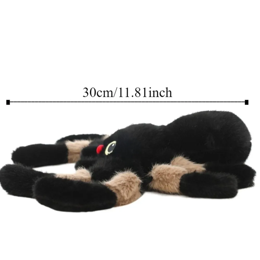Holloween décor coloré oeil araignée en peluche poupée moelleux Simulation araignée en peluche Animal jouet confortable interactif